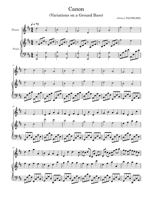 Canon - Pachelbel (Recorder)