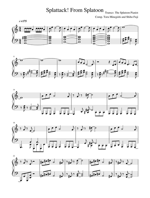 Splattack! Main theme from Splatoon