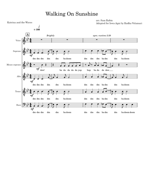 Walking on Sunshine – Katrina and the Waves