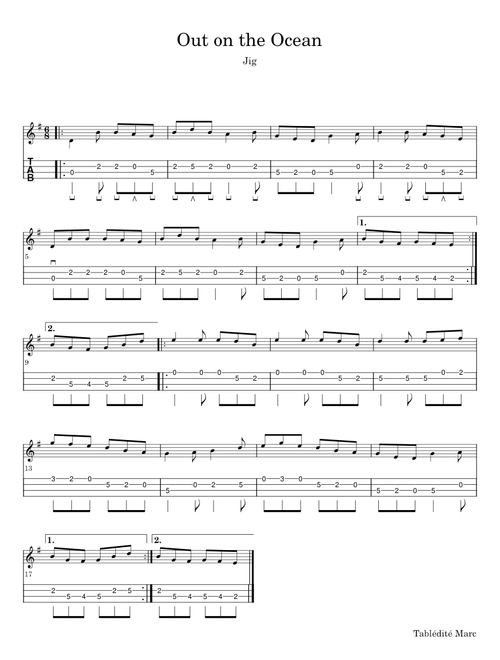 Out on the Ocean - Jig