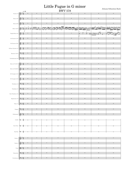 Little Fugue in G minor