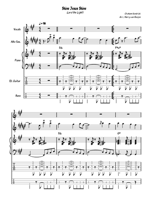 Graham Kendrick - Shine Jesus Shine / Lord the Light / Heer Uw Licht en Uw liefde (Opwekking 334)