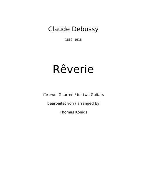Rêverie - Claude Debussy