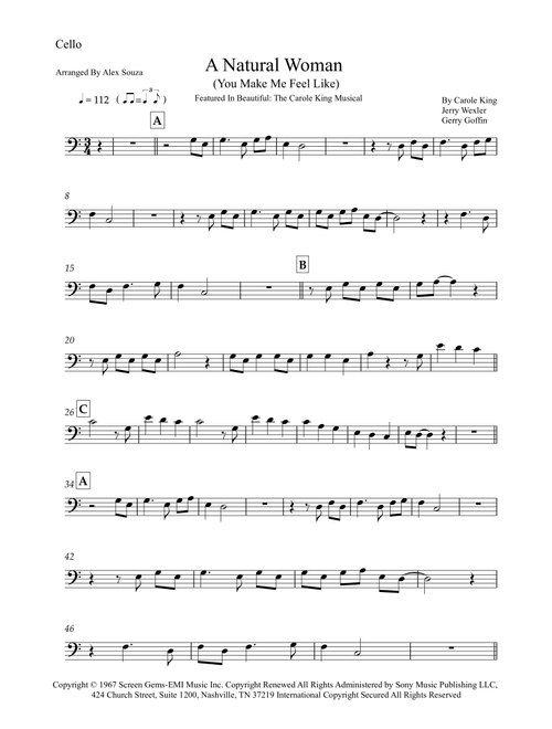 (you Make Me Feel Like) A Natural Woman (Arr. Alex Souza) - Aretha Franklin (Cello Solo)