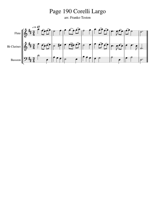 Franko Teston Pg190 Corelli Largo