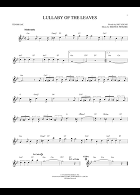 Free Lullaby Of The Leaves by Joe Young sheet music | Download PDF