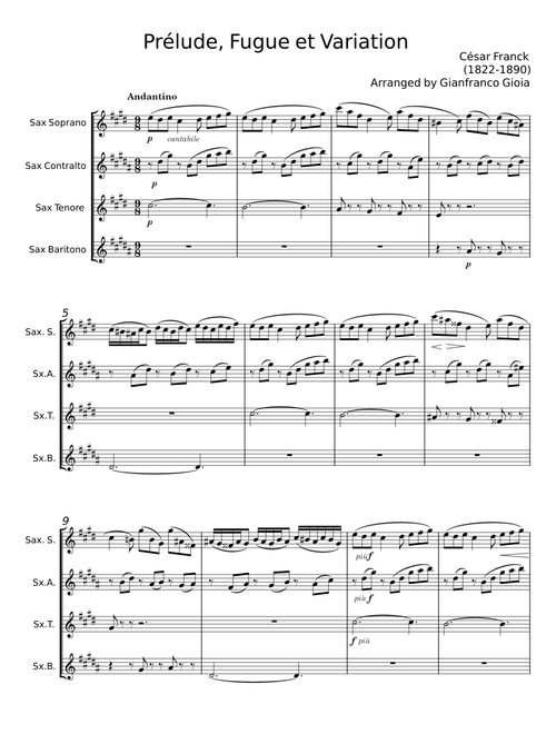 Prélude, Fugue et Variation, Op.18 - César Franck