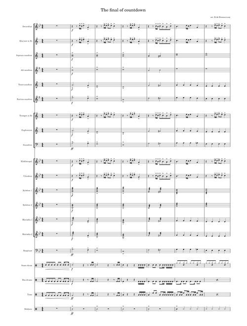 The Final Countdown – Europe The final of countdown for harmony en mpc