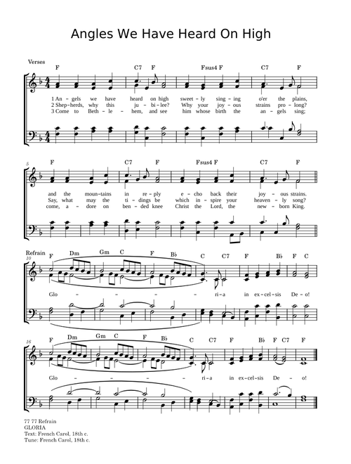 Gloria, in excelsis Deo – Misc Traditional