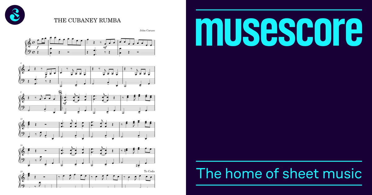 The Cubaney Rumba – John Caruso Sheet Music for Accordion (Solo