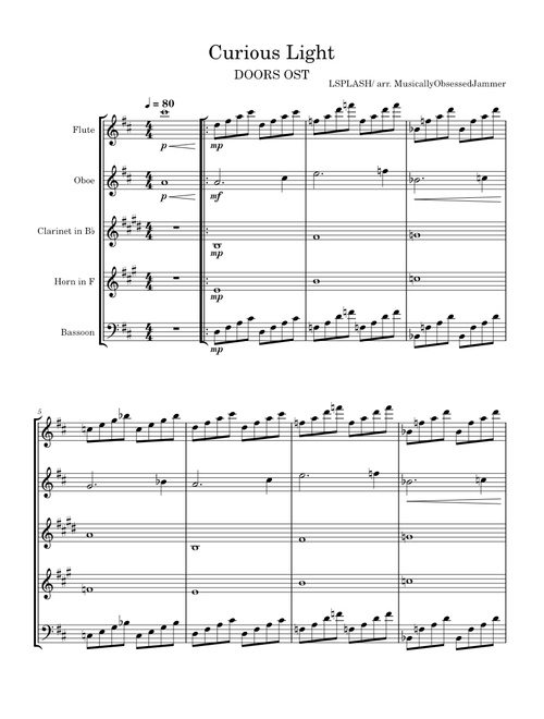 Curious Light – Woodwind Quintet