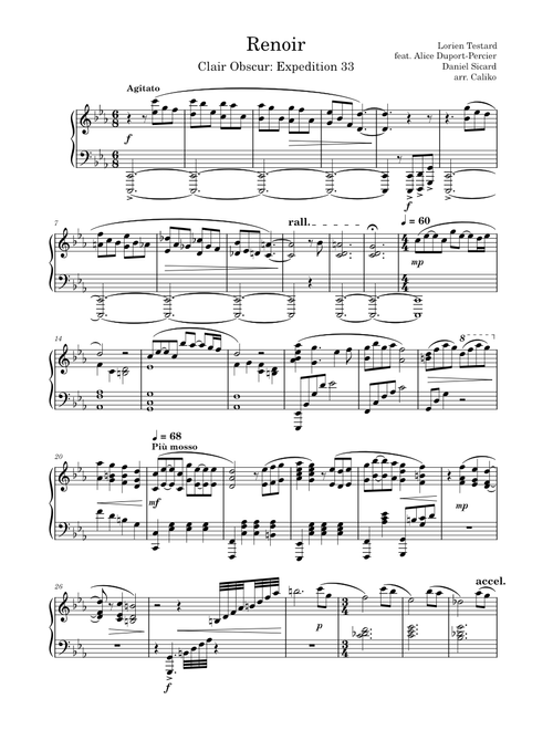 Renoir - Clair Obscur: Expedition 33 Piano Solo