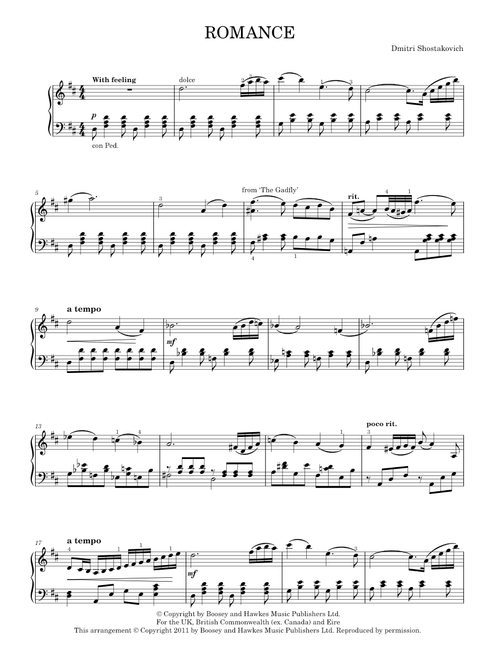 Romance - Dmitri Shostakovich (Solo)