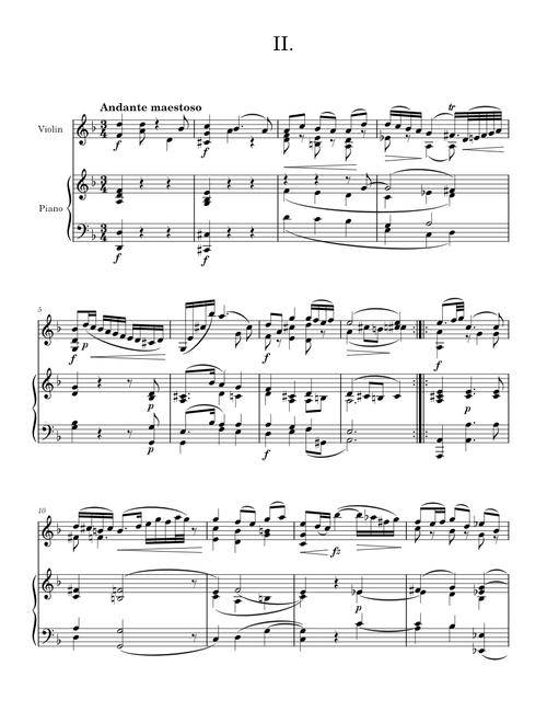 Chaconne from Partita No. 2 in D minor, BWV 1004 – Johann Sebastian Bach