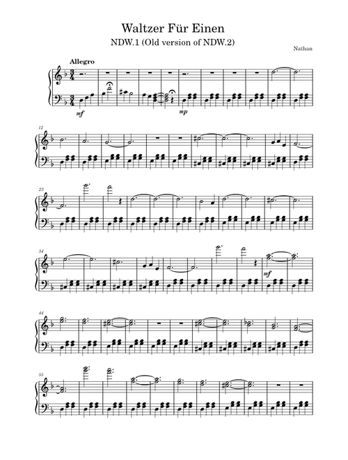 Nathan- Waltzer Für Einen (NDW.1)