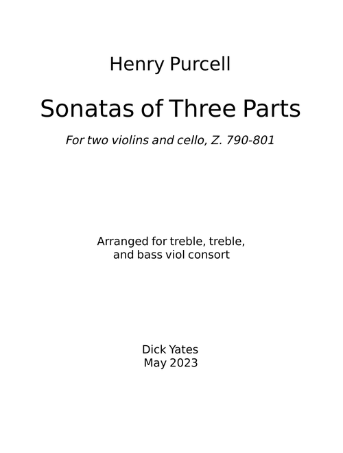 Golden Sonata in F-Dur from '10 Sonatas in Four Parts - No.9 Z.810' - Henry Purcell