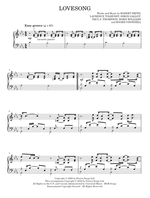 Lovesong - Adele (Piano Solo)
