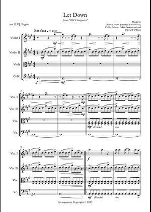 Play Official version of Let down Sheet Music by Radiohead for Piano ...