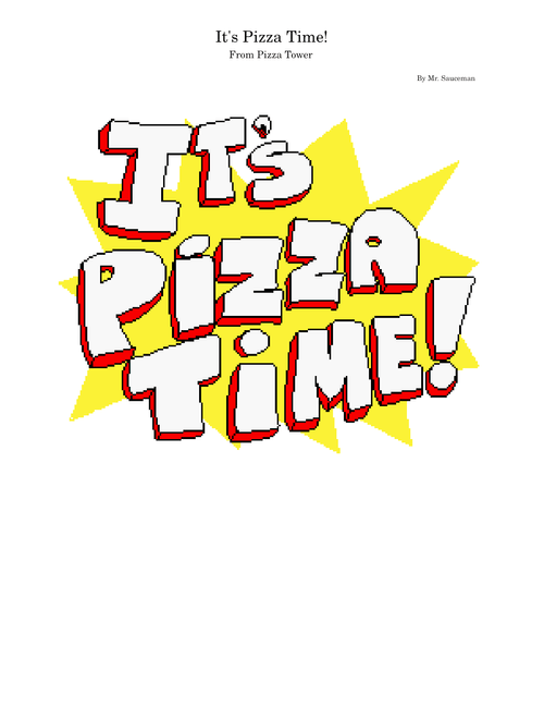 It's Pizza Time! - Ronan "Mr. Sauceman" de Castel, ClascyJitto & Post Elvis | Pizza Tower OST