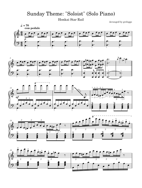 Sunday Theme: "Soloist" (from Honkai Star Rail / HSR)