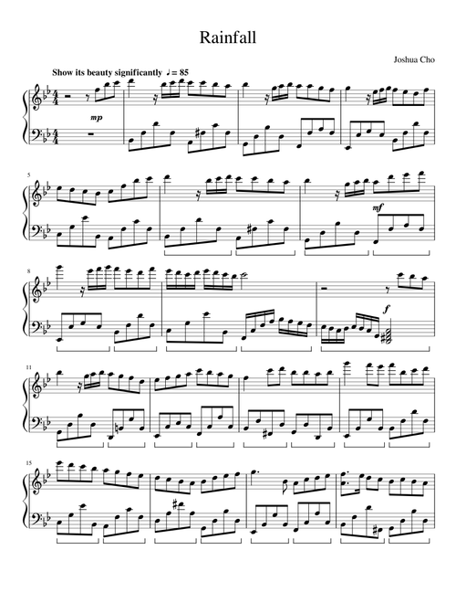 My composition (Rainfall)