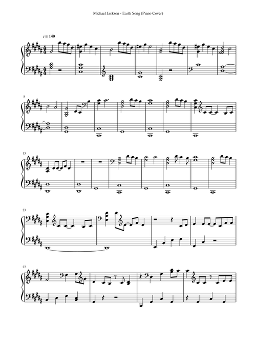 An Earth Song (Arr. JohnHenry) - Andrea Ramsey (Piano Solo)