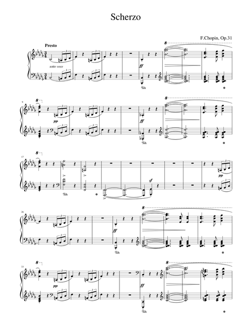 Scherzo No.2 (F.Chopin, Op.31)