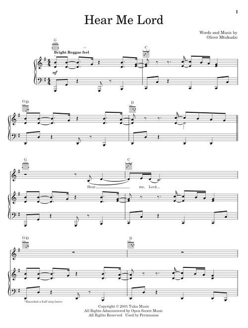 Hear Me Lord - Bonnie Raitt (Piano-Vocal-Guitar)