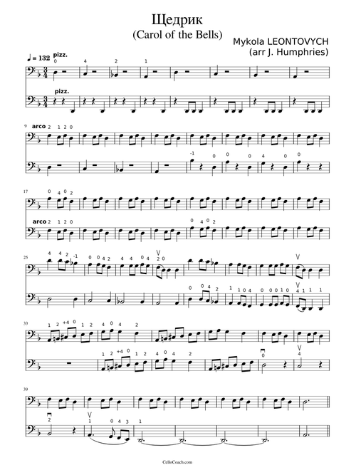 Carol of the Bells – Mykola Leontovych