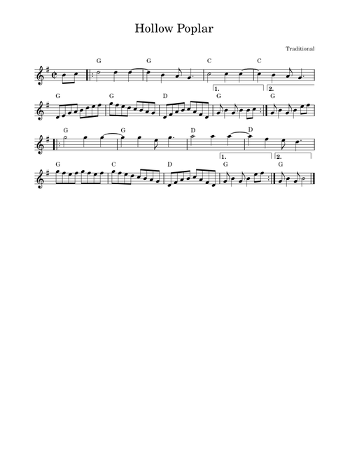 Hollow Poplar – Misc tunes Hollow Poplar