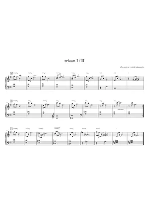 Trio Score Ryuichi Sakamoto 楽譜 The Last Emperor (Theme) - The Trio Score Ryuichi Sakamoto 楽譜 The Last Emperor (Theme) - The