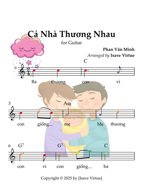 Cả Nhà Thương Nhau (Arr. Isave Virtue) - Phan Văn MInh (Lead Sheet - Fake Book)