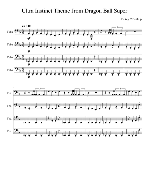 Tuba Fanfare Ultra Instinct Theme from Dragon Ball Super