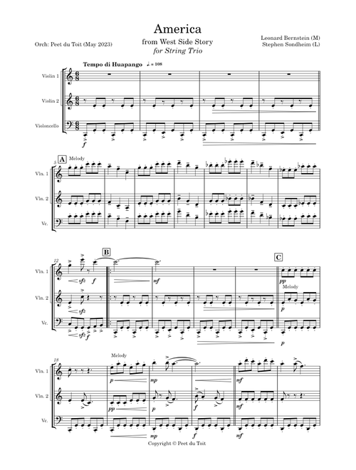 America – Leonard Bernstien