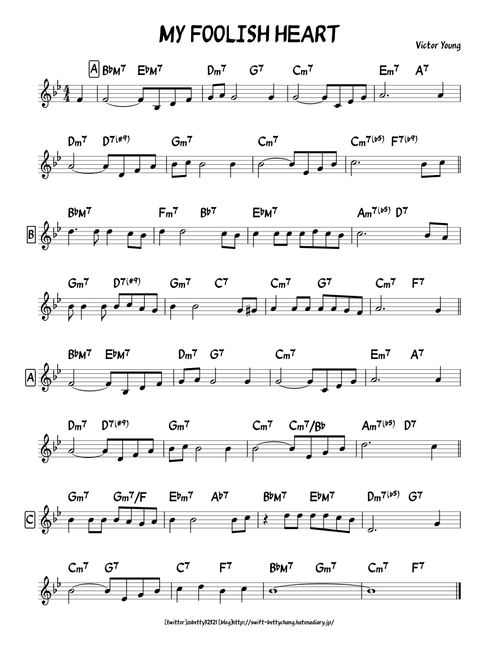 MY FOOLISH HEART