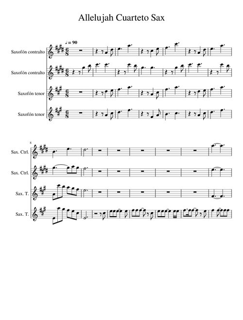 Allelujah Cuarteto Sax