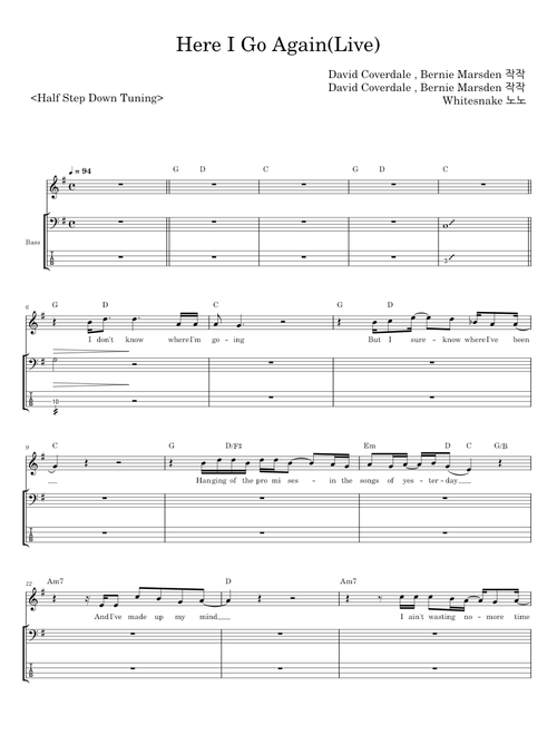 Here I Go Again - David Coverdale