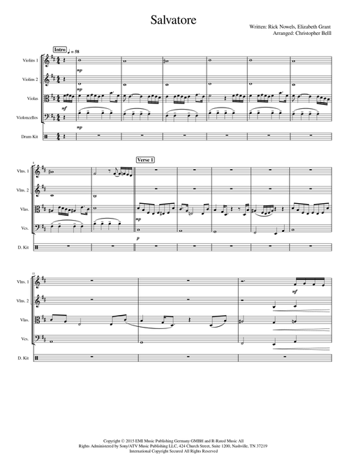 Salvatore (Arr. Christopher Bell) - Lana Del Ray (String Quartet)