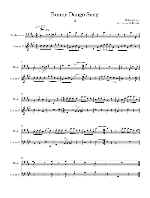 Bunny Dango Song – Satoshi Hori Bunny Dango