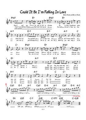 Free Could It Be I'm Falling In Love? by The Spinners sheet music