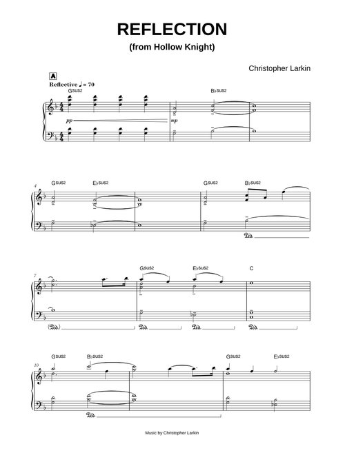 Reflection - Christopher Larkin (Piano)