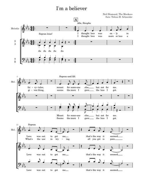 I'm a believer - Neil Diamond