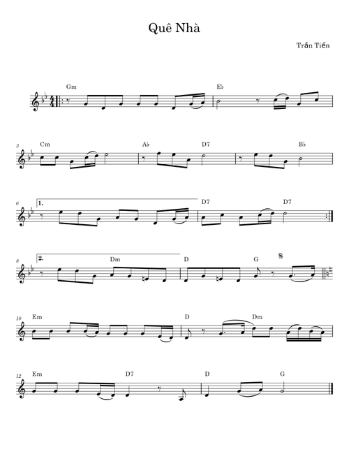 Quê Nhà - Trần Tiến