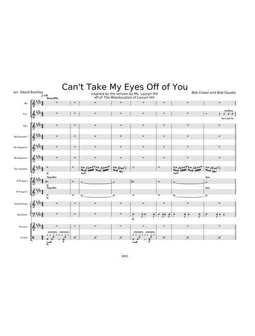 Can't Take My Eyes Off Of You – Frankie Valli, Lauryn Hill