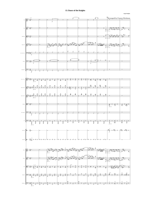 Dance of the Knights – Sergei Prokofiev