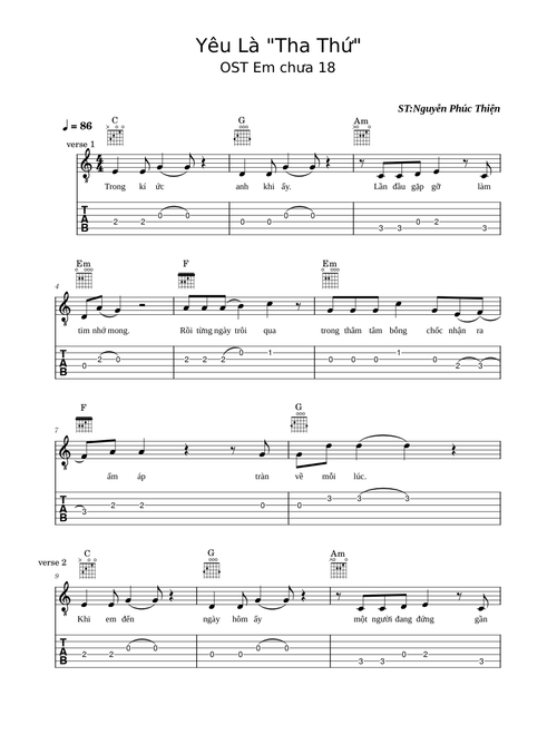 Yêu là Tha Thứ – Nguyễn Tiến Thịnh TC3