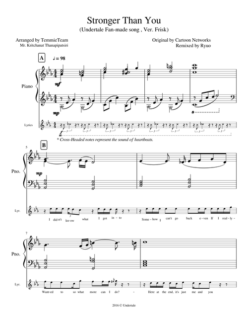 Undertale - Stronger Than You (ver.Frisk-Respond)