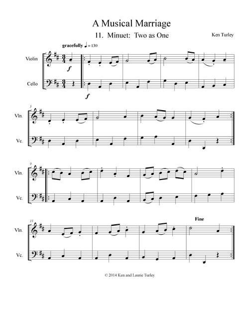 String Duo No 11 from A Musical Marriage "Minuet" - Ken Turley (String Ensemble)