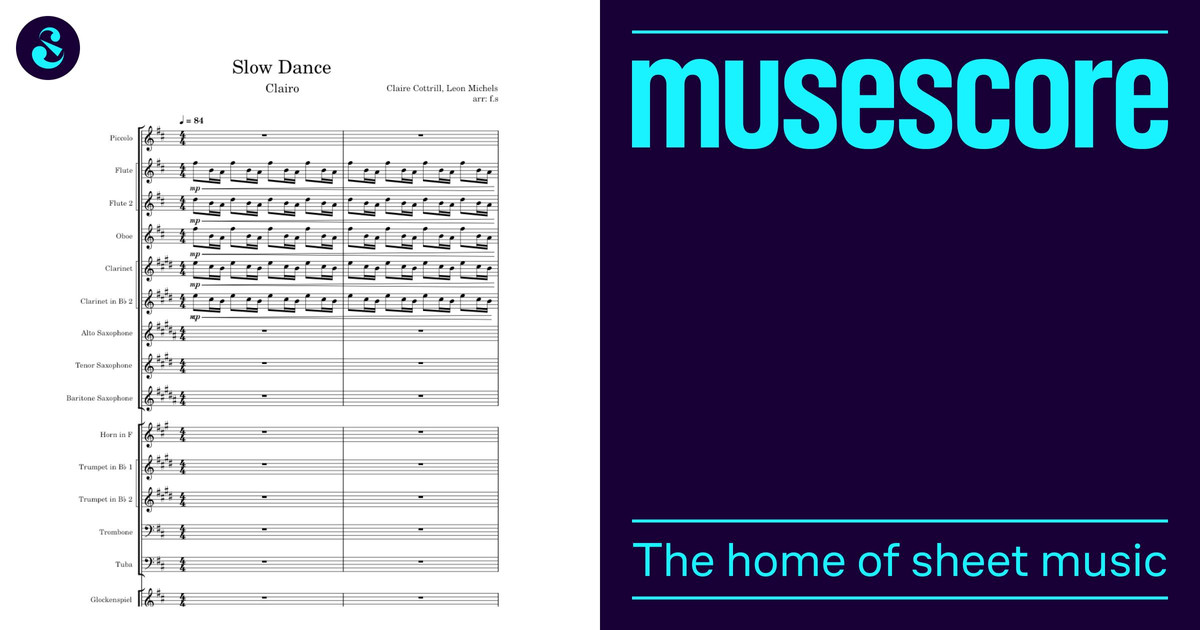 Slow Dance – Clairo Sheet Music for Trombone, Tuba, Flute, Oboe & more ...