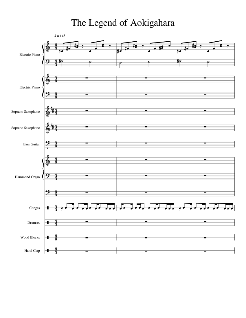 Touhou - The Legend of Aokigahara Sheet music for Piano Touhou - The Legend of Aokigahara Sheet music for Piano